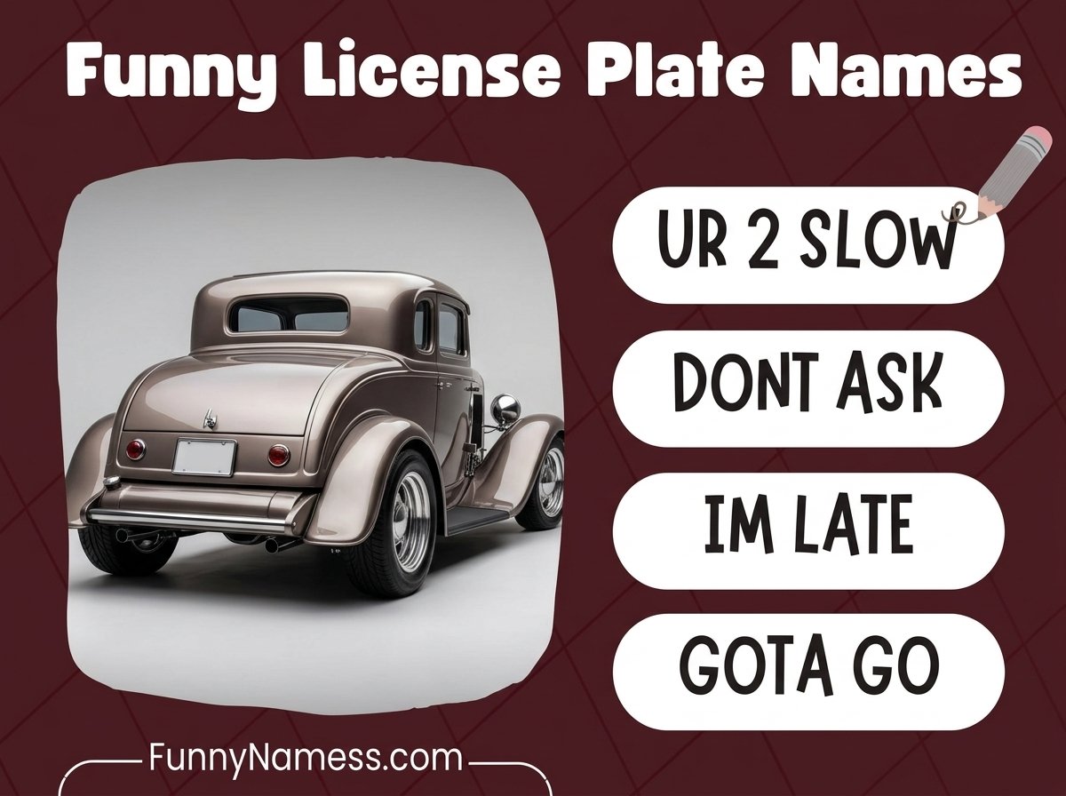 Funny License Plate