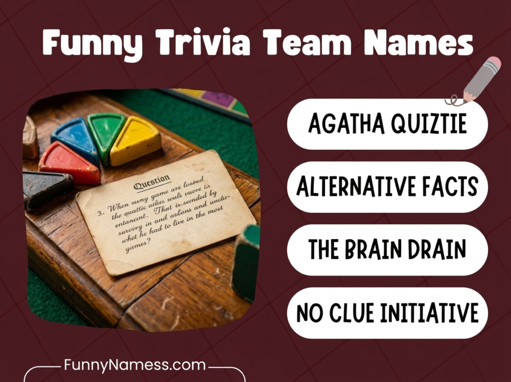 Trivia Team Names